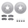 Dynamic Friction Co 4312-42007, Geospec Rotors with 3000 Series Ceramic Brake Pads includes Hardware, Silver 4312-42007